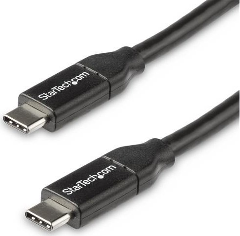 StarTech 0.5m USB 2.0 USB-C Male to Male Cable with Power Delivery - Black