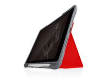 view STM Dux Plus Duo Case with Pencil Storage for 10.2 Inch iPad (7th/8th/9th Gen) - Red