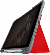 view STM Dux Plus Duo Folio Case with Apple Pencil Storage for iPad Air 2019 & iPad Pro 10.5 Inch - Red