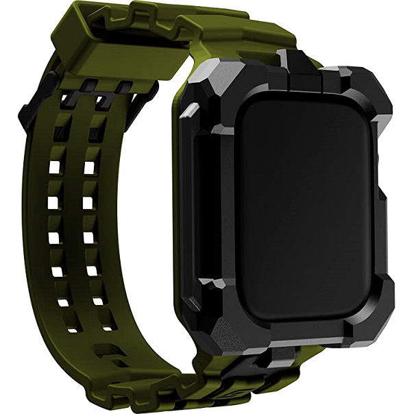STM Element Case Special Ops Band for 45mm Apple Watch Series 7/8 - Black/Olive