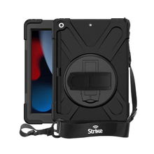 view Strike Rugged Case with Hand Strap and Lanyard for 10.2 Inch Apple iPad (7th Gen, 8th Gen, 9th Gen)