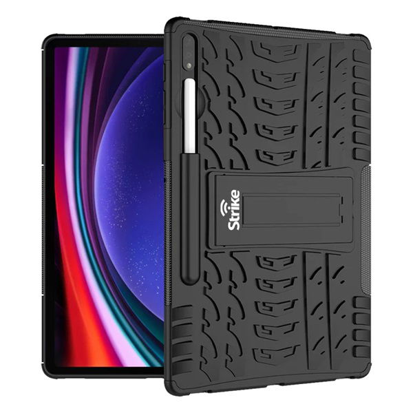 Strike Rugged Case for Samsung Galaxy Tab S9 FE Plus - Black