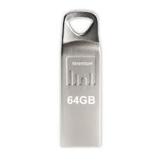 Strontium AMMO 64 GB USB 2.0 Flash Drive - Silver