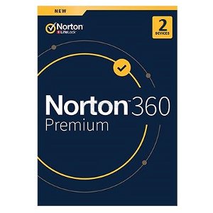 Norton 360 Premium 12 Month Subscription for 2 Devices - Retail Pack
