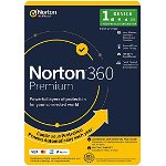 Norton 360 Premium 12 Month Subscription for 1 Device - Retail Pack
