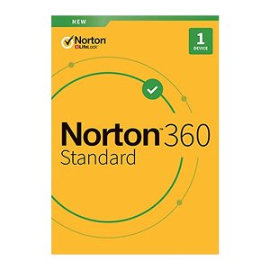 Norton 360 Standard 12 Month Subscription for 1 Device - Retail Pack