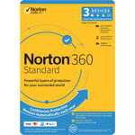 Norton 360 Standard 12 Month Subscription for 3 Devices - Retail Pack