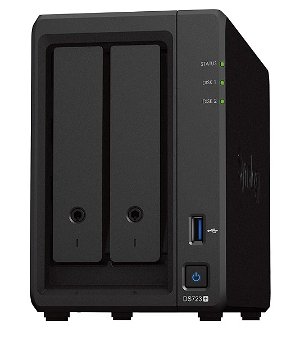 Synology DiskStation DS723+ 2 Bay 2GB DDR4 RAM Diskless Tower NAS