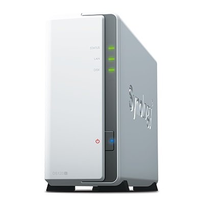 Synology DiskStation DS120j 1 Bay 512MB RAM NAS with 1x 8TB Western Digital Red Drive + Installation!