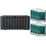 Synology DiskStation DS1825+ 8 Bay 8GB RAM Diskless Tower NAS with 8x 6TB Synology Plus Series Drive