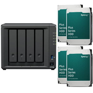 Synology DiskStation DS425+ 4 Bay 2GB RAM Tower NAS with 4 x 8TB Synology Plus Series Drives
