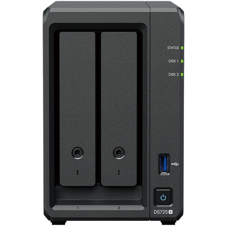 Synology DiskStation DS725+ 2 Bay 4GB RAM Diskless Tower NAS