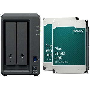 Synology DiskStation DS725+ 2 Bay 4GB RAM Tower NAS with 2 x 4TB Synology Plus Series Drives