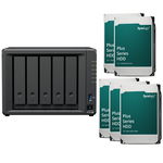 Synology DiskStation DS1525+ 5 Bay 8GB RAM Tower NAS with 5 x 6TB Synology Plus Series Drives
