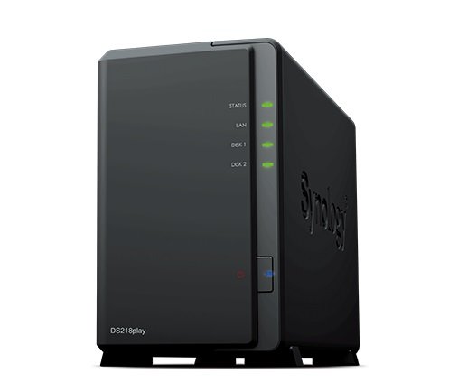 Synology DiskStation DS218play 2 Bay 1GB NAS with 2x 4TB Western Digital Red Drives + Installation!