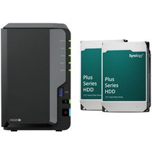 view Synology DiskStation DS225+ 2 Bay 2GB RAM Tower NAS with 2x 6TB Synology Plus Series Drives