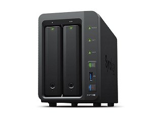 Synology DiskStation DS718+ 2 Bay 2GB RAM NAS with 2x 4TB Western Digital Red Drives + Installation!