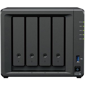 Synology DiskStation DS925+ 4 Bay 4 GB DDR4 RAM Diskless Tower NAS