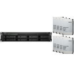 Synology RackStation RS1221+ 8 Bay 4 GB RAM Rackmount NAS with 8 x 12TB Synology Enterprise Series Drives