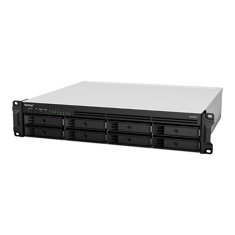 Synology RackStation RS1221RP+ 8 Bay 4GB RAM Diskless 2RU Rack Mountable NAS with Redundant Power Supply