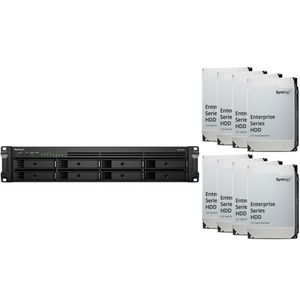 Synology RackStation RS1221RP+ 8 Bay 4GB RAM Rackmount NAS with 8x 16TB Synology Enterprise Drives