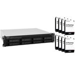 Synology RackStation RS1221RP+ 8 Bay 4GB RAM Rackmount NAS with 8x 6TB Western Digital Enterprise Drives