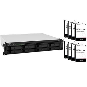 Synology RackStation RS1221RP+ 8 Bay 4GB RAM Rackmount NAS with 8x 12TB Western Digital Enterprise Drives