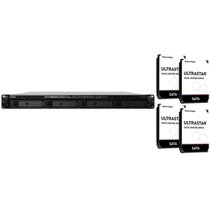 Synology RackStation RS1619xs+ 4 Bay 8GB RAM 1RU Rack Mountable NAS with 4 x 4TB Western Digital Enterprise Drives + Installation!