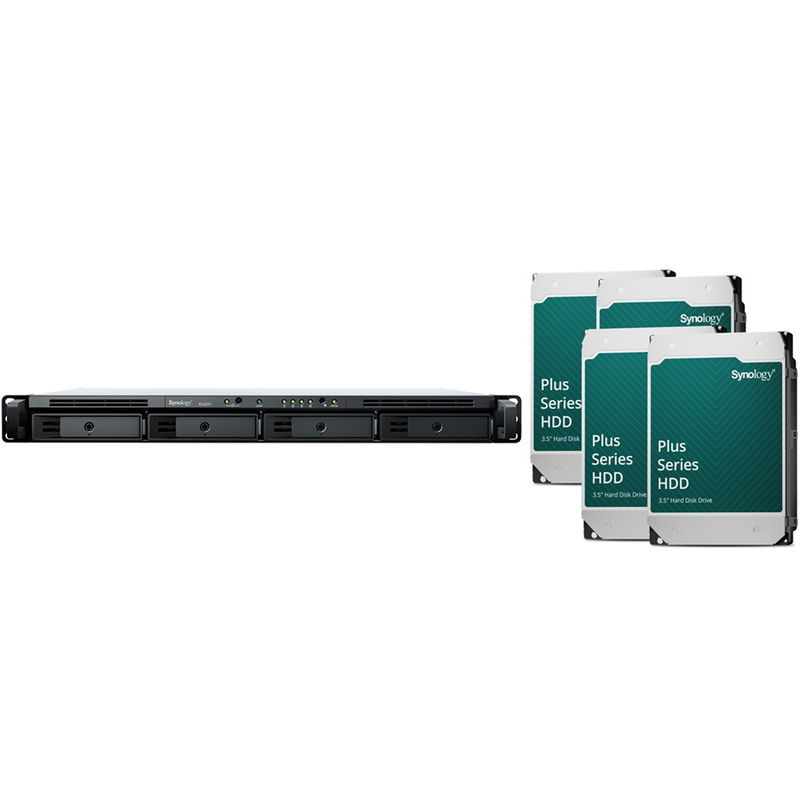 Synology RackStation RS422+ 4 Bay 2GB RAM Rackmount NAS with 4x 4TB Synology Plus Series Drives