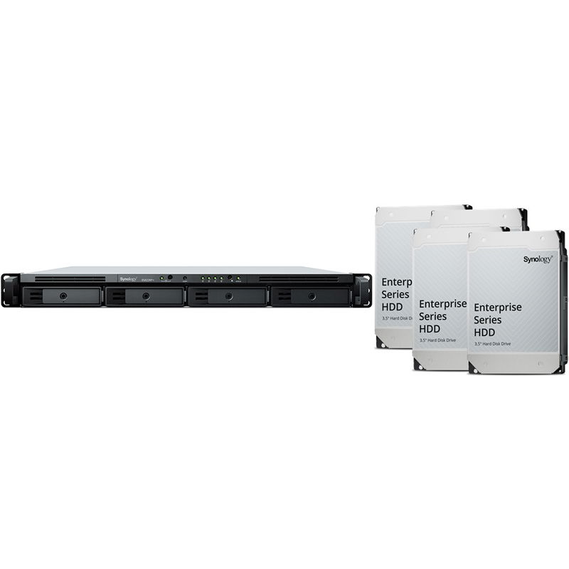 Synology RackStation RS422+ 4 Bay 2GB RAM Rackmount NAS with 4x 8TB Synology Enterprise Series Drives