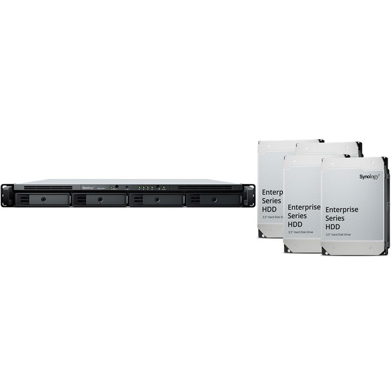 Synology RackStation RS822+ 4 Bay 2GB RAM Rackmount NAS with 4x 8TB Synology Enterprise Series Drives
