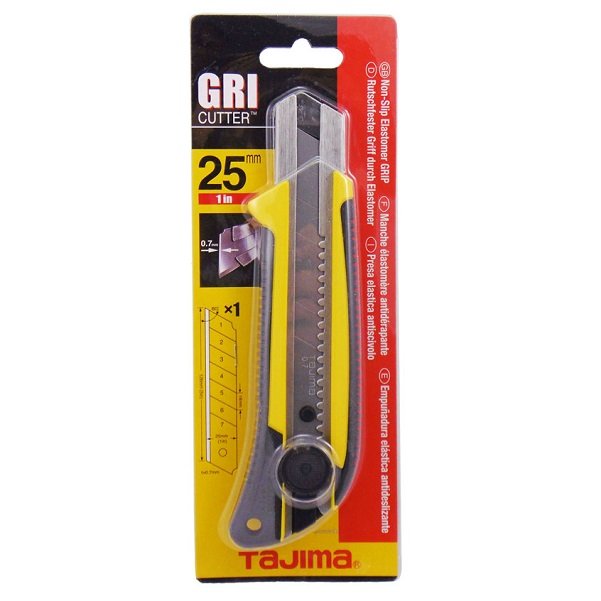 Tajima LC661 25mm HD Screw Lock Non-Slip Cutter - Yellow