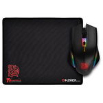 Thermaltake Tt eSports Talon Elite RGB USB Optical Gaming Mouse & Mouse Pad Combo - Black