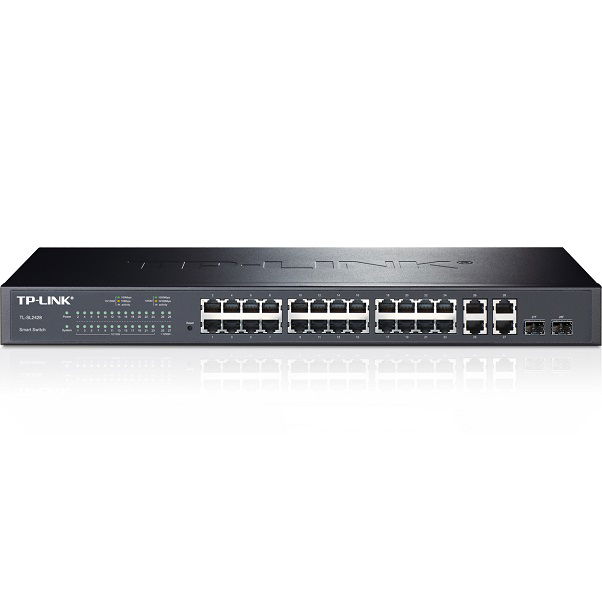 TP-Link TL-SL2428WEB 24-Port 10/100Mbps + 4-Port Gigabit Web Smart Switch