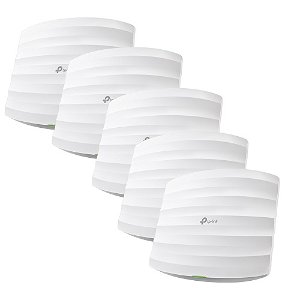 TP-Link EAP245 AC1750 Dual Band Wall/Ceiling Mount MU-MIMO POE Wireless Access Point - 5 Pack