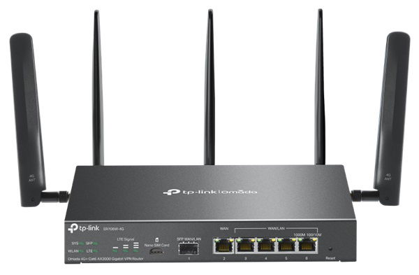 TP-Link ER706W-4G Omada 4G+ AX3000 Gigabit VPN Router