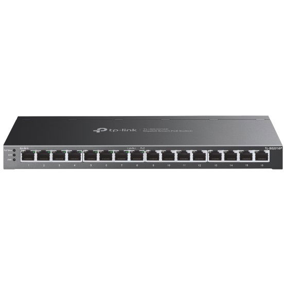 TP-Link TL-SG2016P JetStream 16-Port Gigabit Smart Switch with 8-Port PoE+