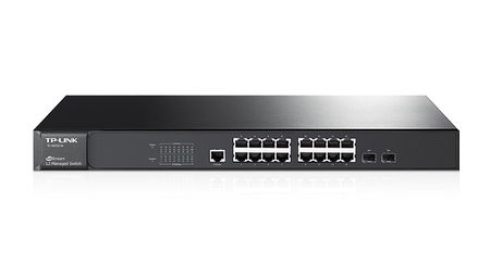 TP-Link TL-SG3216 16-Port Gigabit L2 Managed Switch with 2 Combo SFP Slots