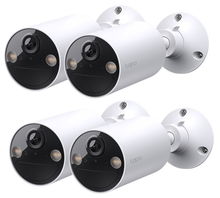 view TP-Link Tapo C410 2K 3MP Starlight Wire-Free IR Bullet Home Security Camera - 4 Pack