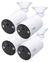 TP-Link Tapo C410 2K 3MP Starlight Wire-Free IR Bullet Home Security Camera - 4 Pack