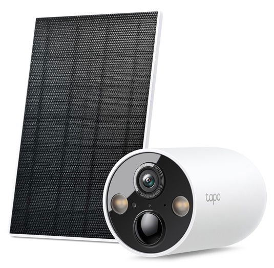 TP-Link Tapo C425 2K 4MP Wire-Free IR Bullet Outdoor Security Camera and Solar Panel Kit