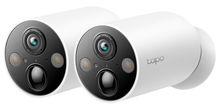 view TP-Link Tapo C425 2K 4MP Starlight Wire-Free IR Bullet Outdoor Security Camera - 2 Pack