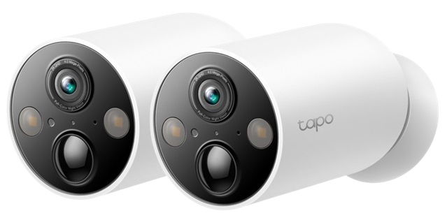 TP-Link Tapo C425 2K 4MP Starlight Wire-Free IR Bullet Outdoor Security Camera - 2 Pack
