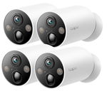 TP-Link Tapo C425 2K 4MP Starlight Wire-Free IR Bullet Outdoor Security Camera - 4 Pack