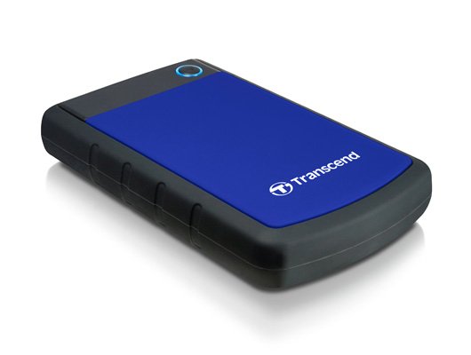 Transcend StoreJet 25H3 1TB USB 3.0 Extra-Rugged External Hard Drive - Blue