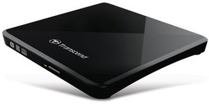 Transcend External Slim 8 X DVD Writer (USB 2.0) Black Extra Slim