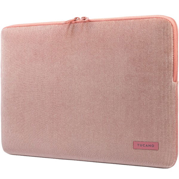 Tucano Velluto Sleeve for 15 Inch Laptops - Pink