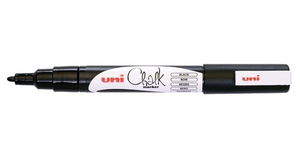 Uni Chalk Marker 0.9-1.3mm Bullet Tip Marker - Black