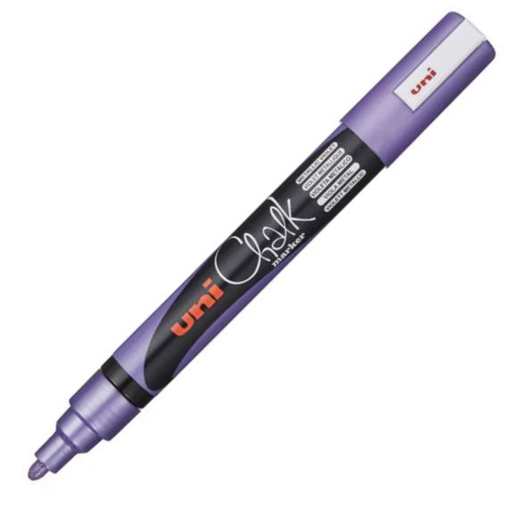 Uni Chalk Marker 1.8-2.5mm Bullet Tip Marker - Metallic Violet