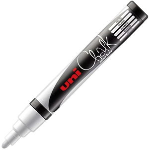 Uni Chalk Marker 1.8-2.5mm Bullet Tip Marker - White